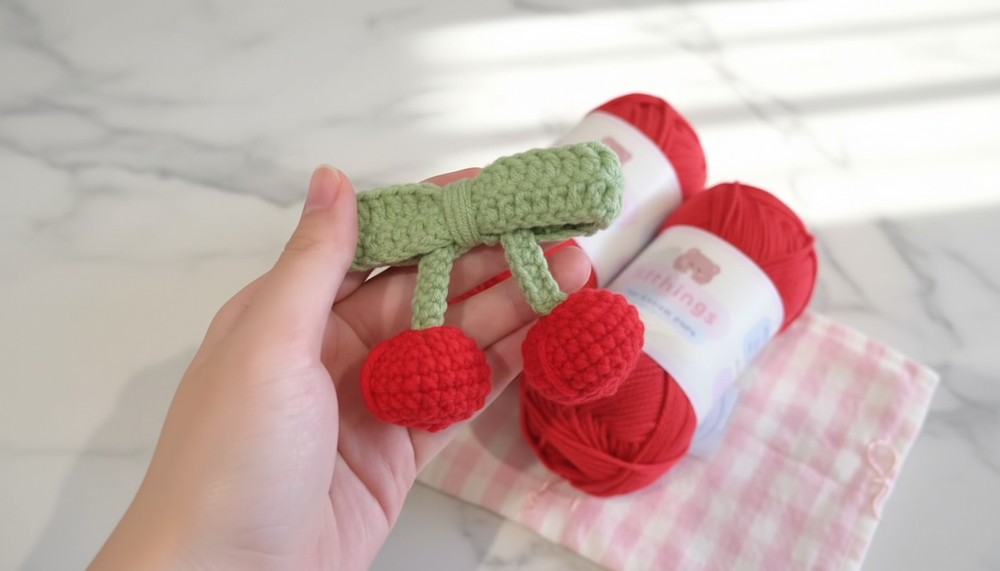 How To Crochet Cherry Tutorial 4