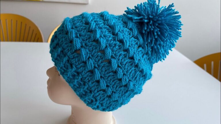 Crochet Bead Stitch Beanie Pattern 2