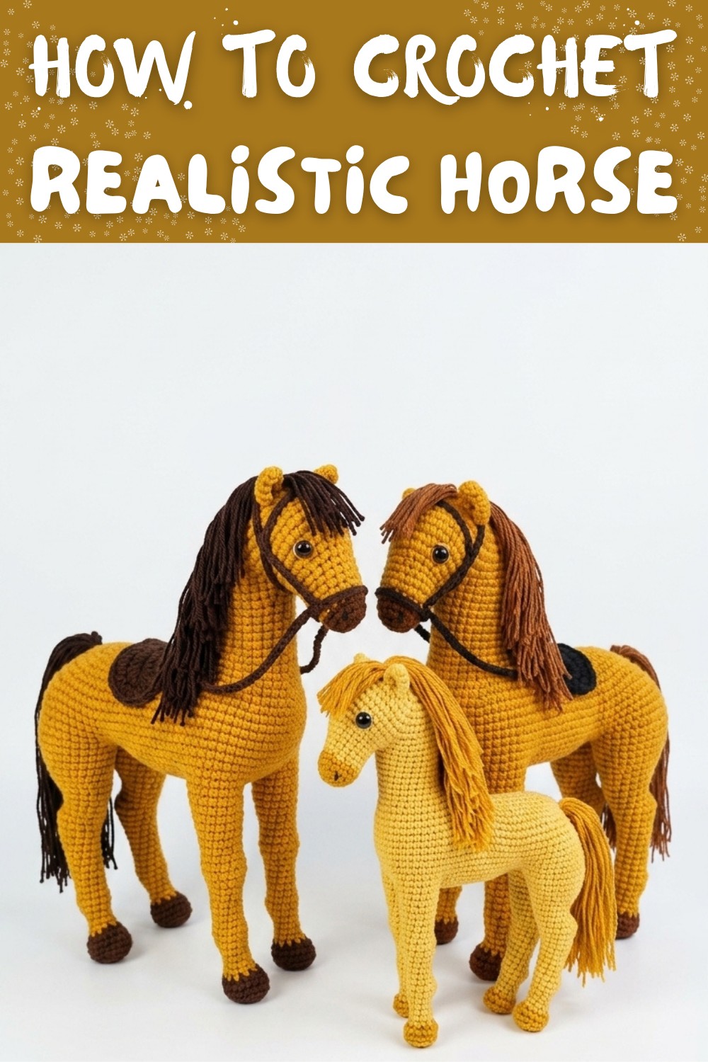 Crochet horse tutorial Realistic horse amigurumi (1)