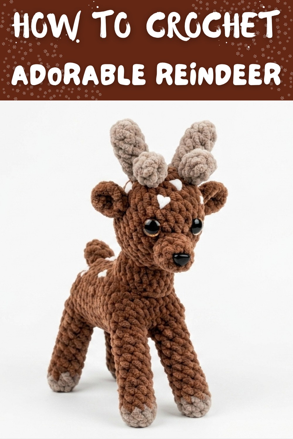 Crochet reindeer Free amigurumi Christmas pattern for beginners