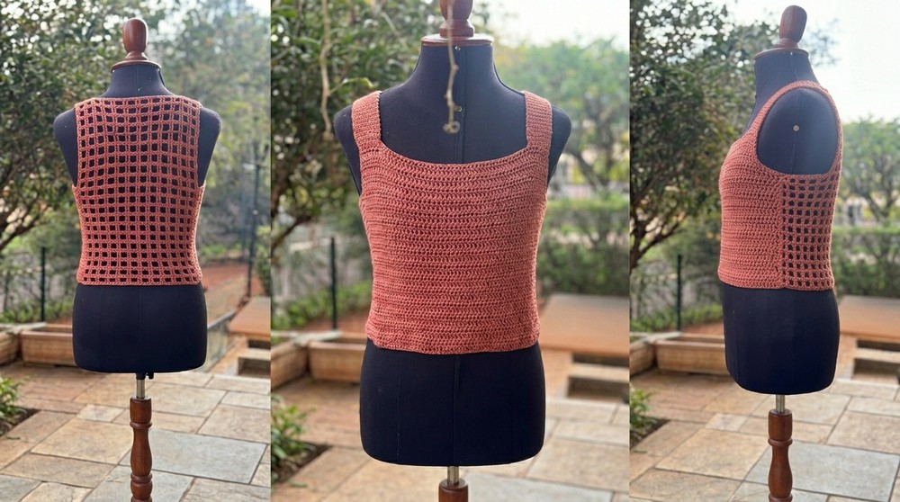 Free Crochet Bubblegum Blouse Pattern 2