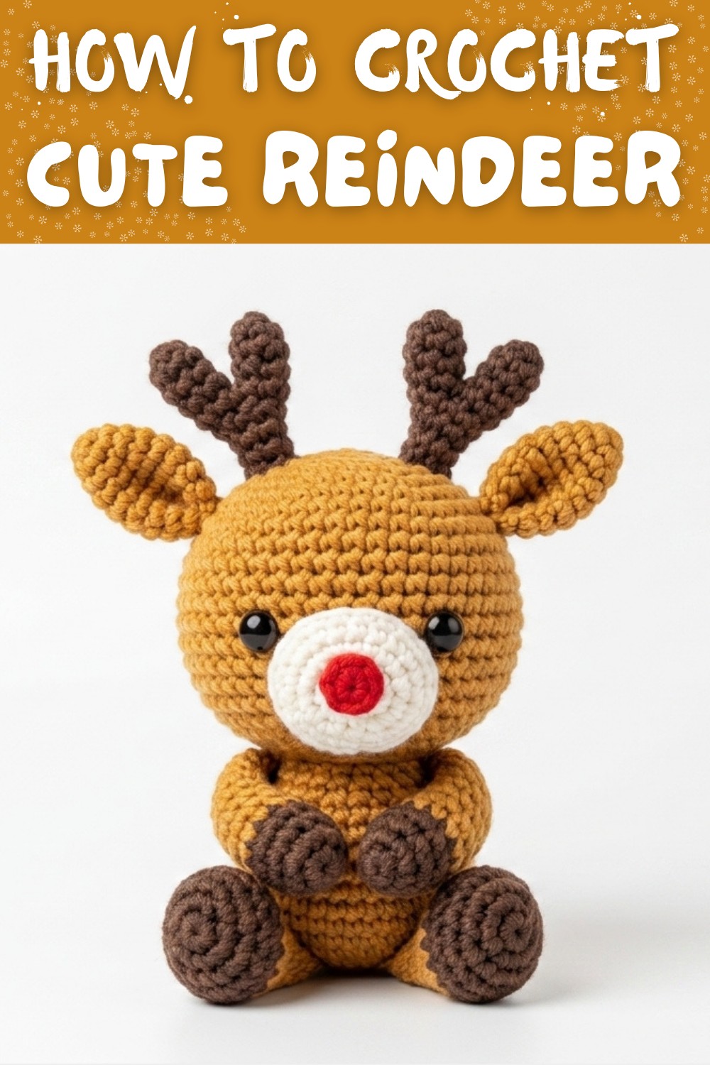 HOW TO CROCHET REINDEER AMIGURUMI TUTORIAL