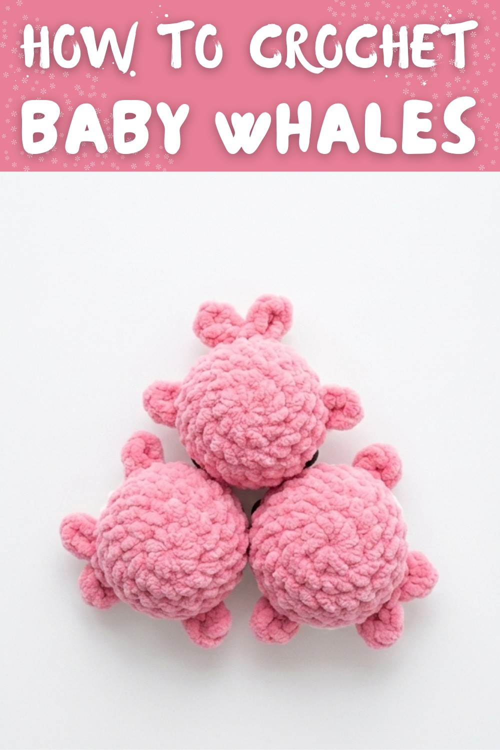 How to Crochet Baby Whale Tutorial NO SEWING Beginner Friendly