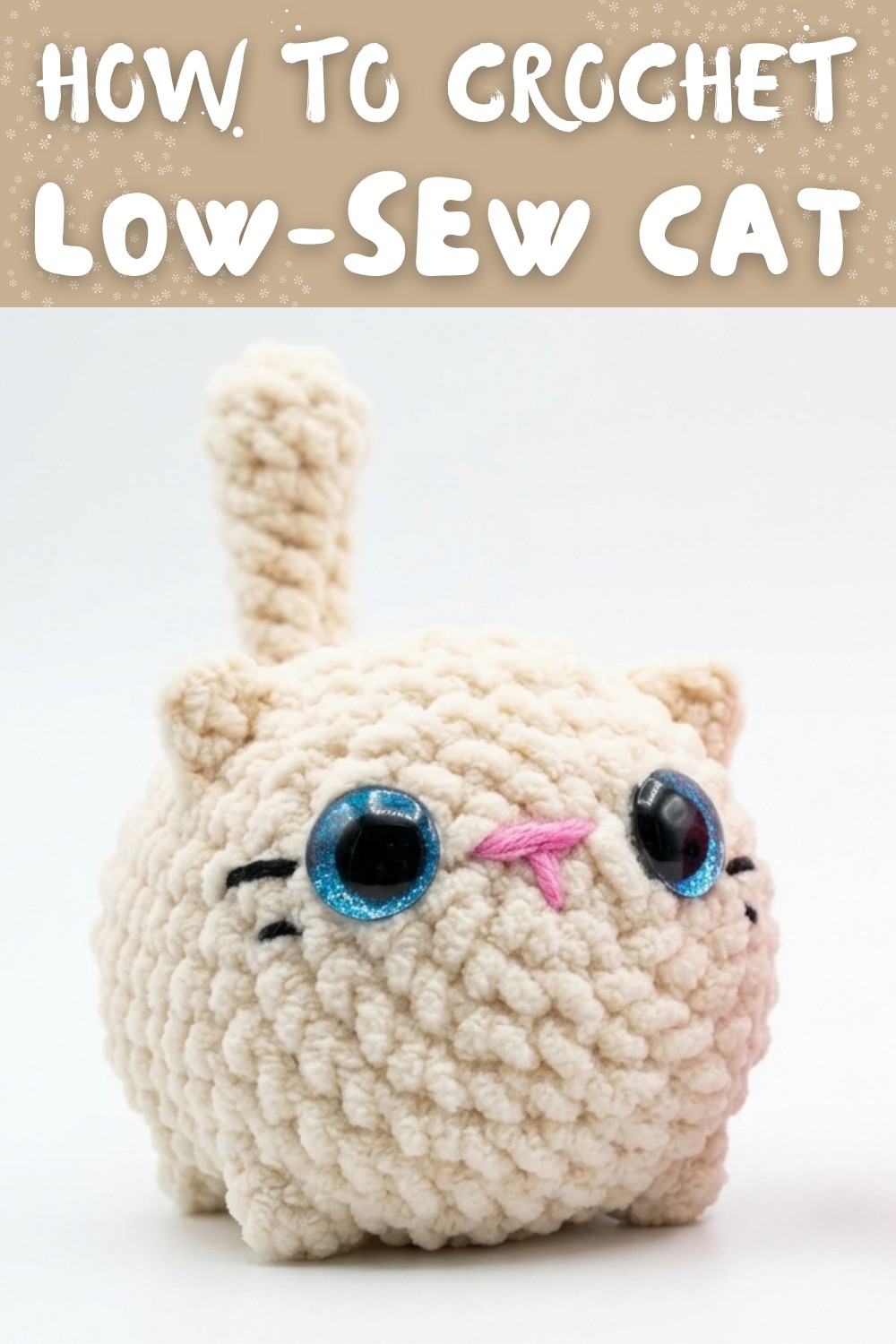 crochet LOW-SEW cat potat 🐱 1-hour beginner friendly amigurumi tutorial
