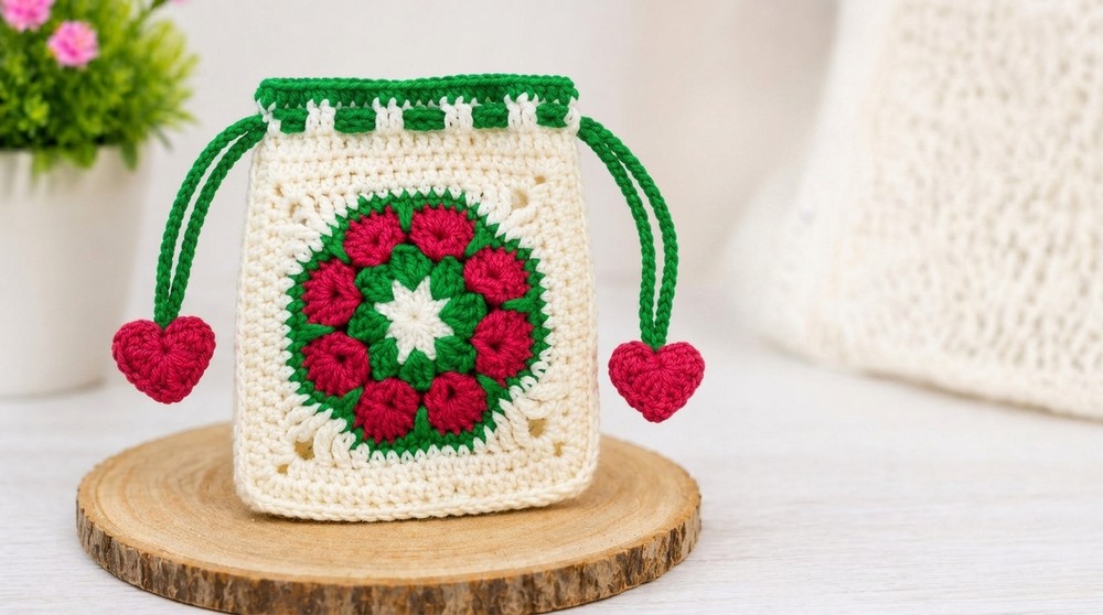 Beautiful Crochet Handmade Pouch Tutorial 2