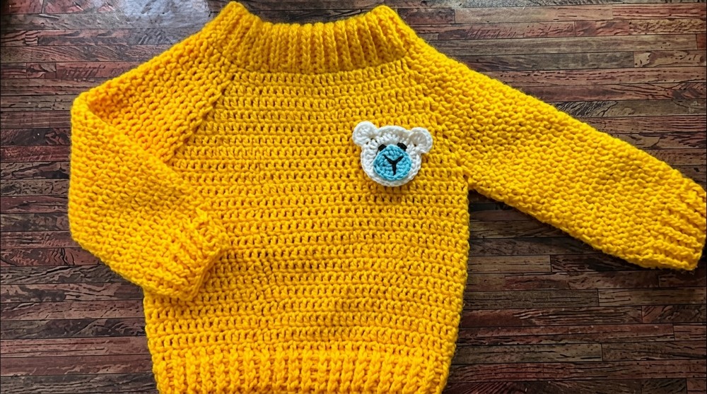 Crochet Top Down Sweater Pattern 2