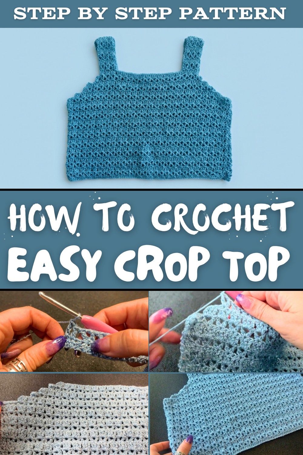 Easy Crochet Crop Top Tutorial