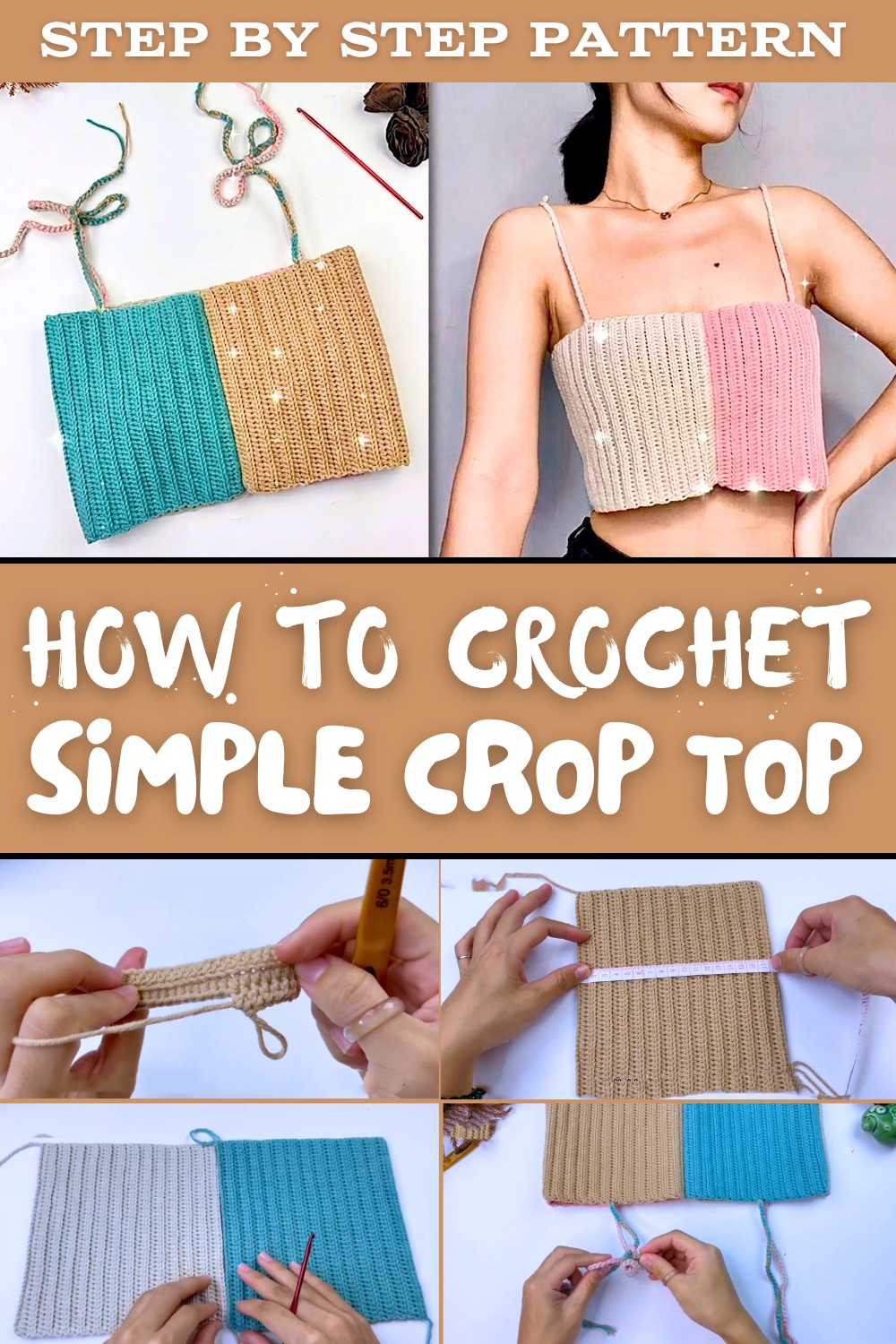 Easy Crochet Simple Crop Top Tutorial