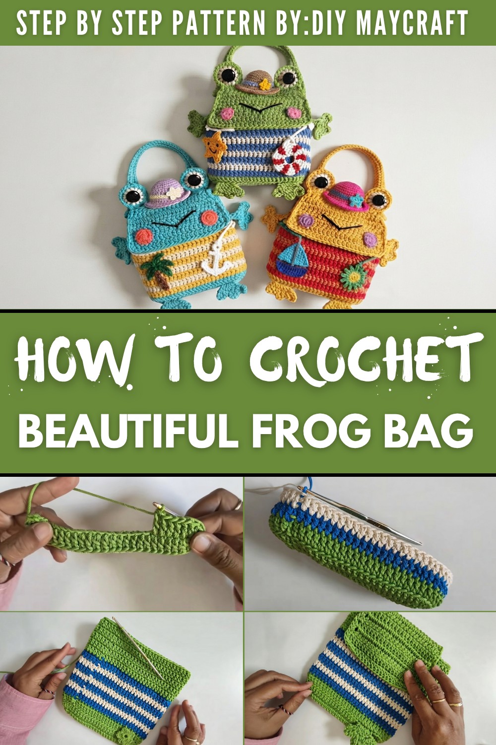 Crochet Beautiful Frog Bag Pattern
