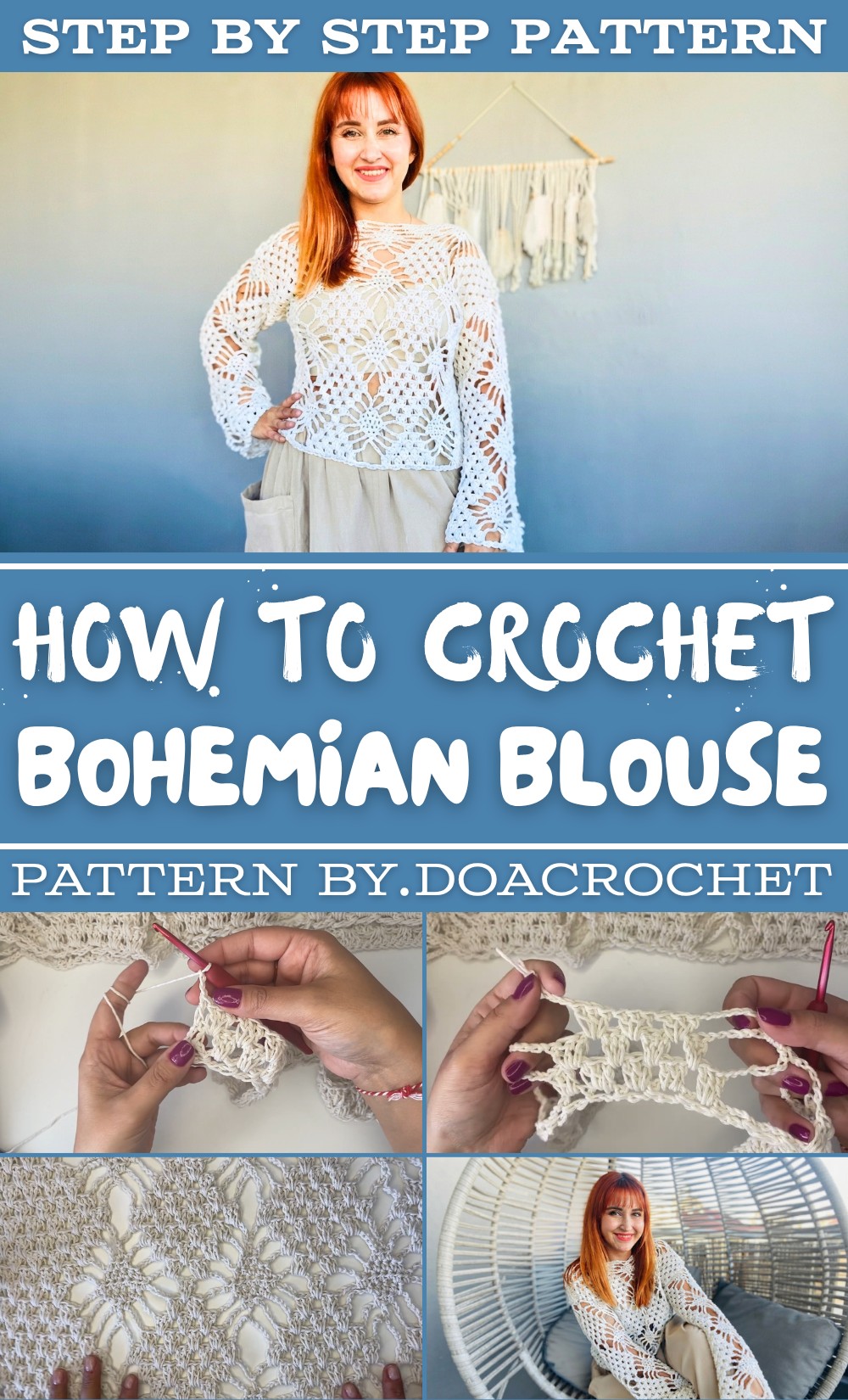 Crochet Bohemian Blouse Pattern