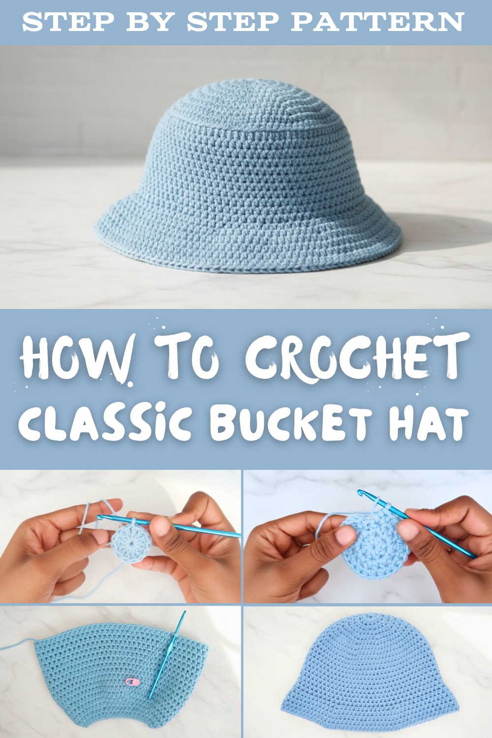 Classic Crochet Bucket Hat Pattern