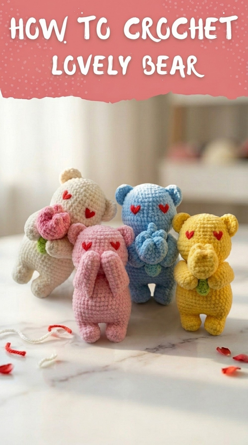 Colorful Love Bear Crochet Tutorial12