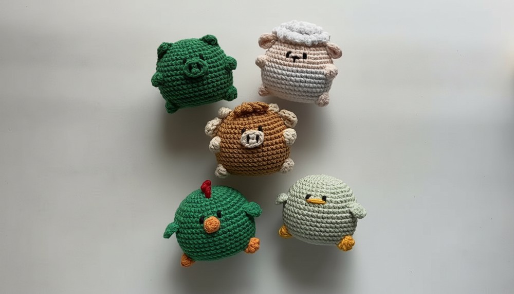 Crochet Chubby Farm Animals Pattern 2