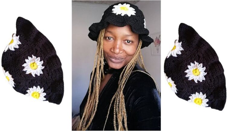 Crochet Daisy Bucket Hat Pattern 2