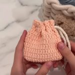 Crochet Drawstring Pouch Pattern 11