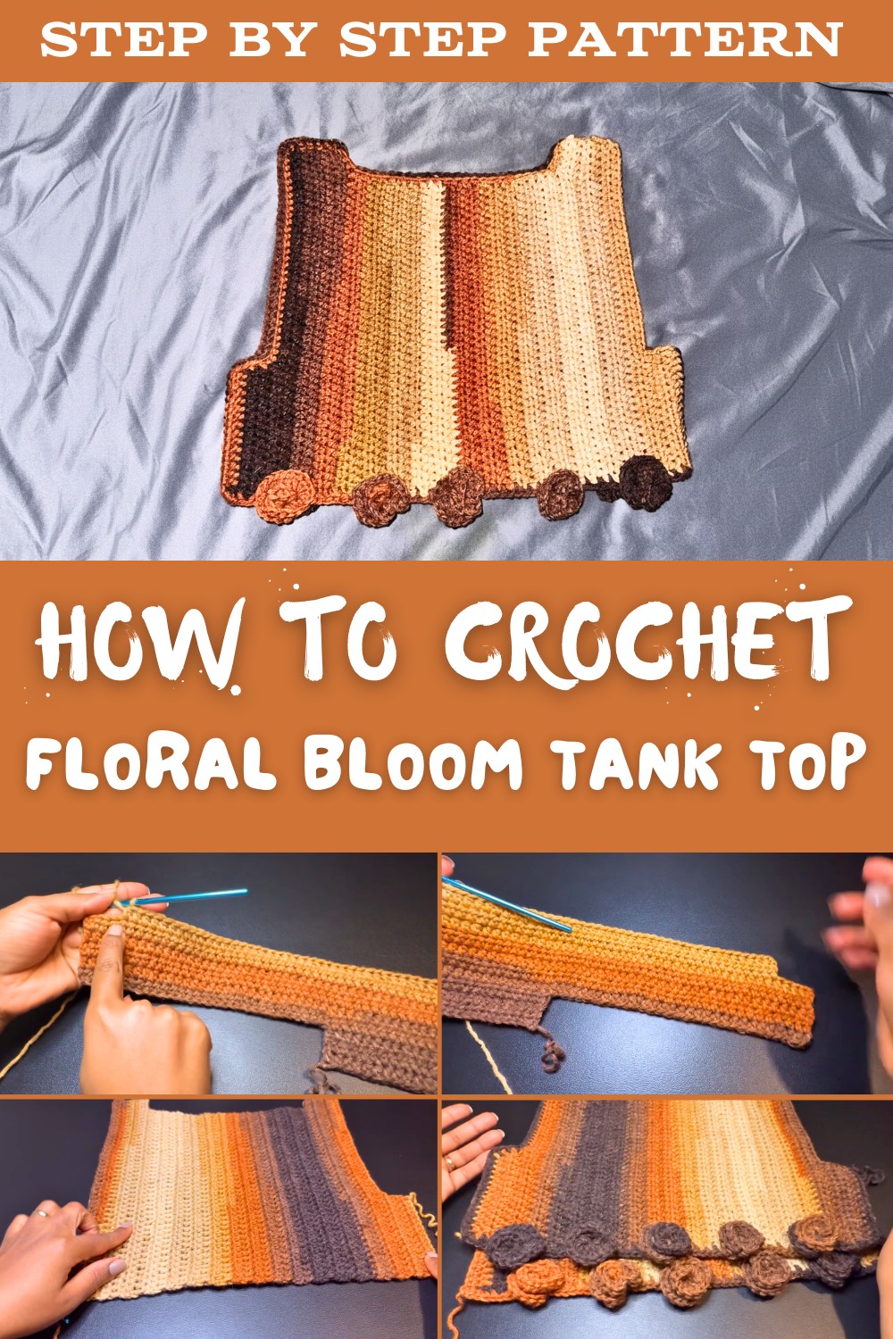 Crochet Easy Floral Bloom Tank Top