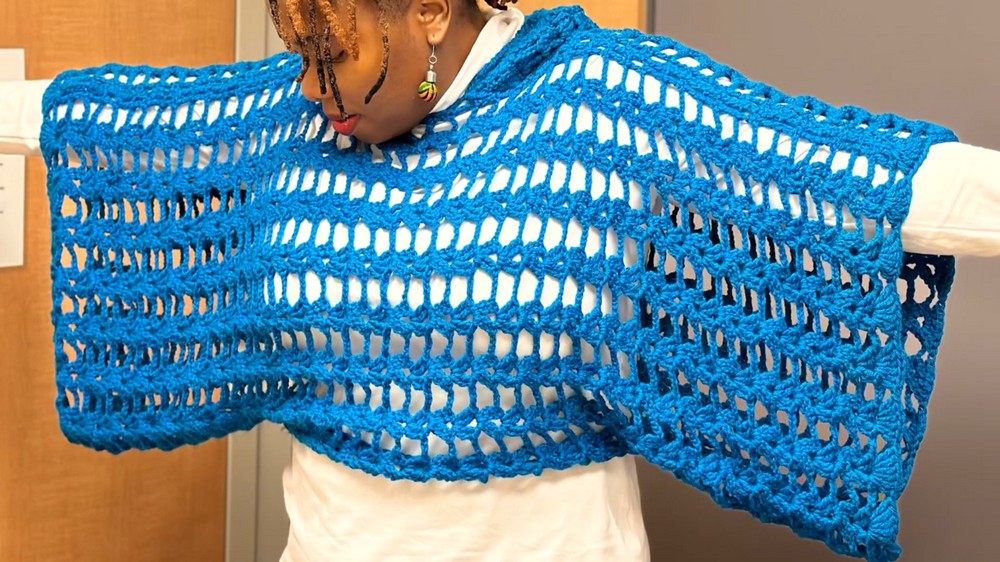 Crochet Easy Hoodie Shrug Pattern 3