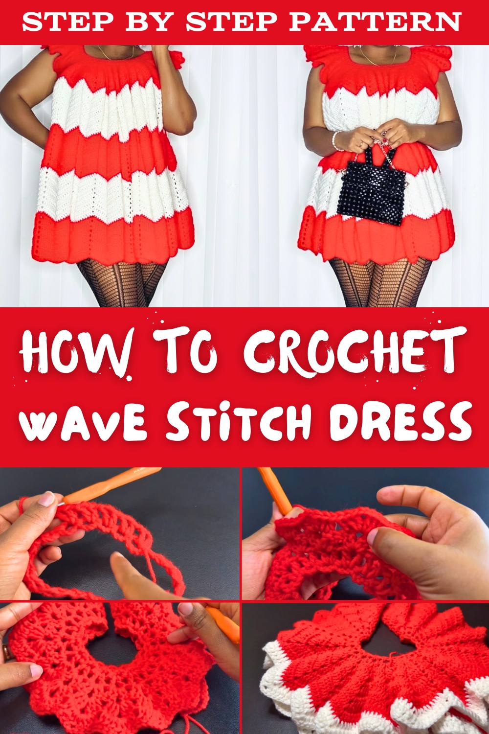 Crochet Easy Wave Stitch Dress Pattern