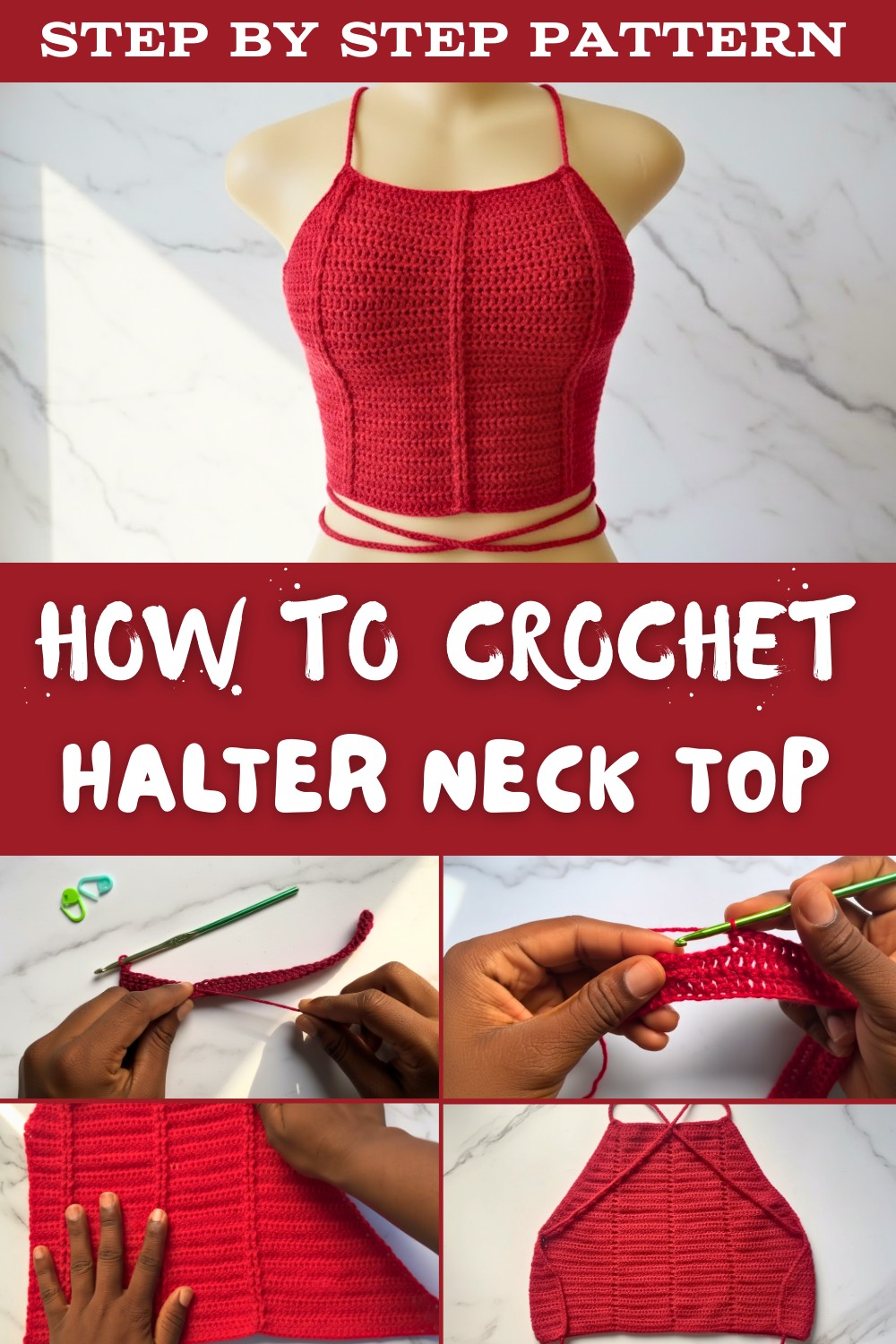 Crochet Halter Neck Top Tutorial