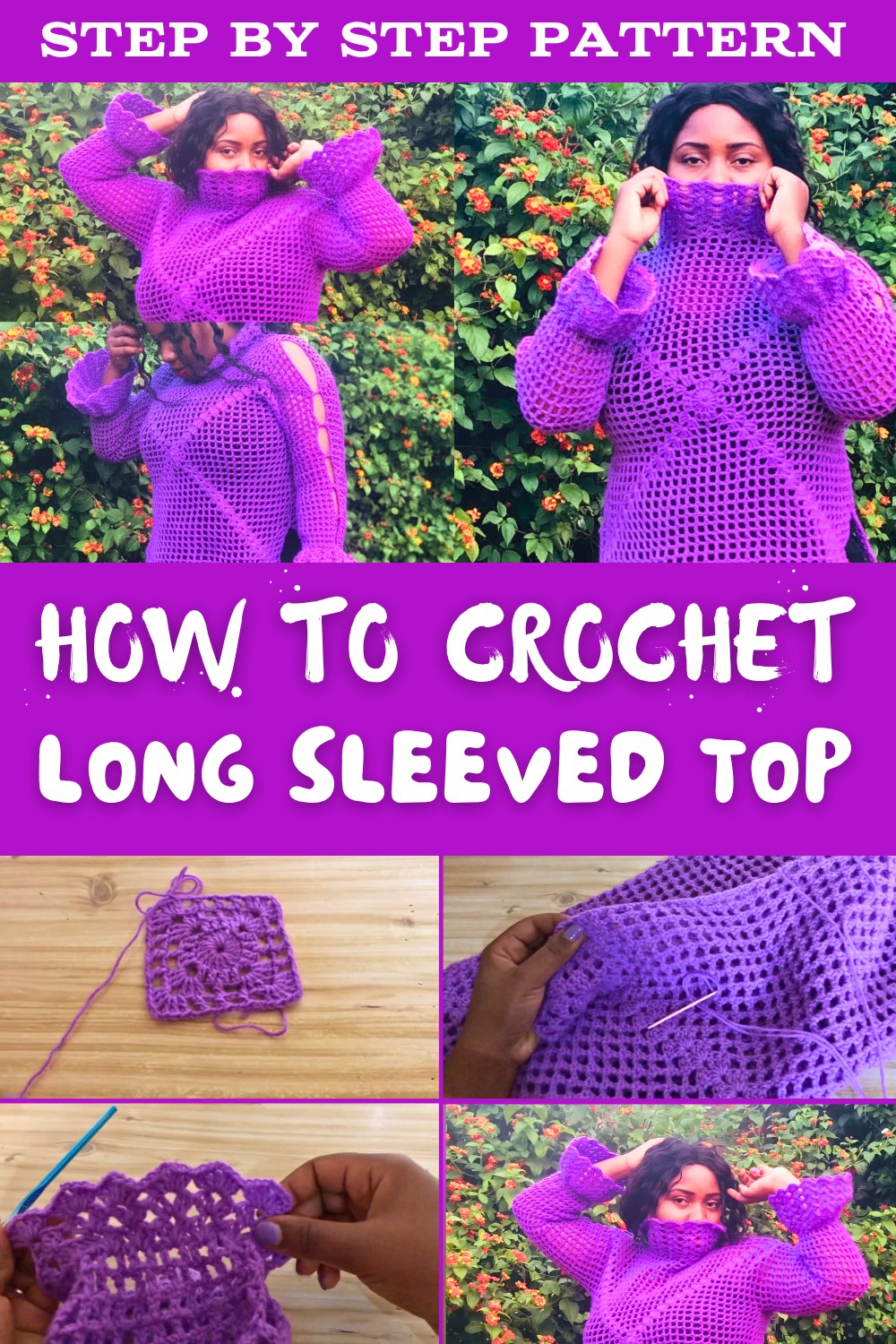 Crochet Long Sleeved Top Tutorial