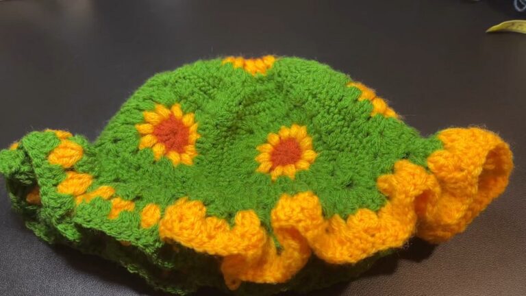 Crochet Ruffle Hat Tutorial 2