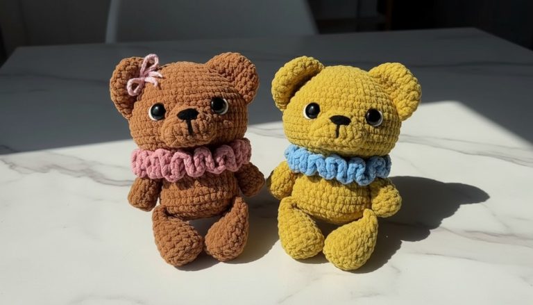 Crochet Teddy Bear With Removable Accessories 1