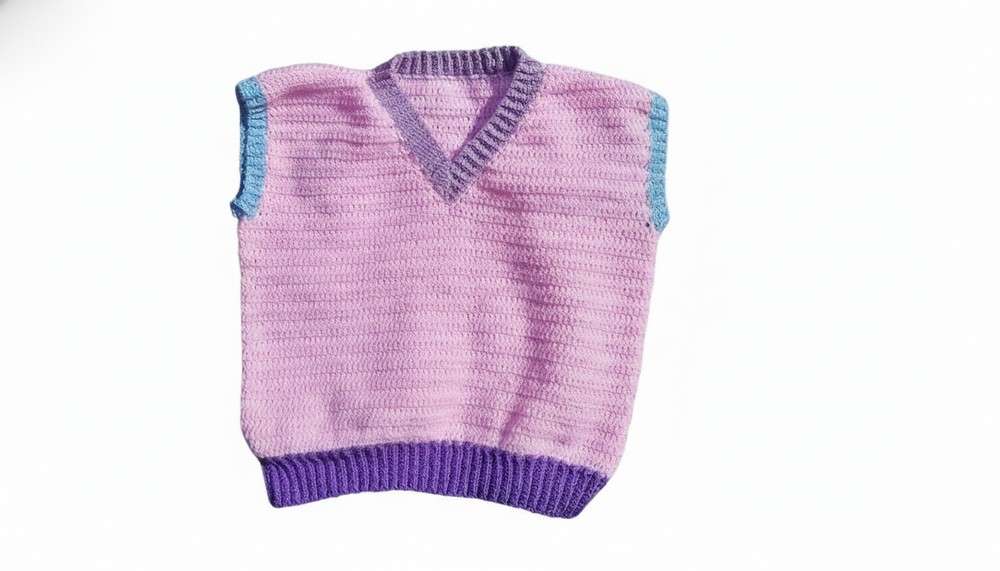 Crochet Vest Sweater Pattern 2