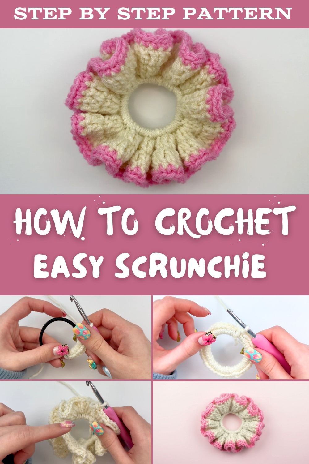 Easy Crochet Scrunchie Tutorial