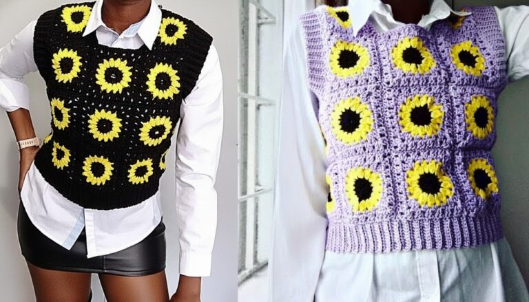 Easy Crochet Vest Pattern 2
