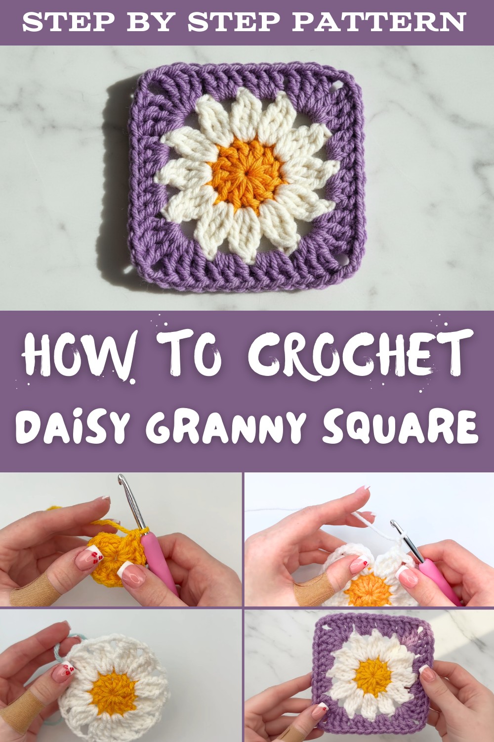 How To Crochet A Daisy Granny Square