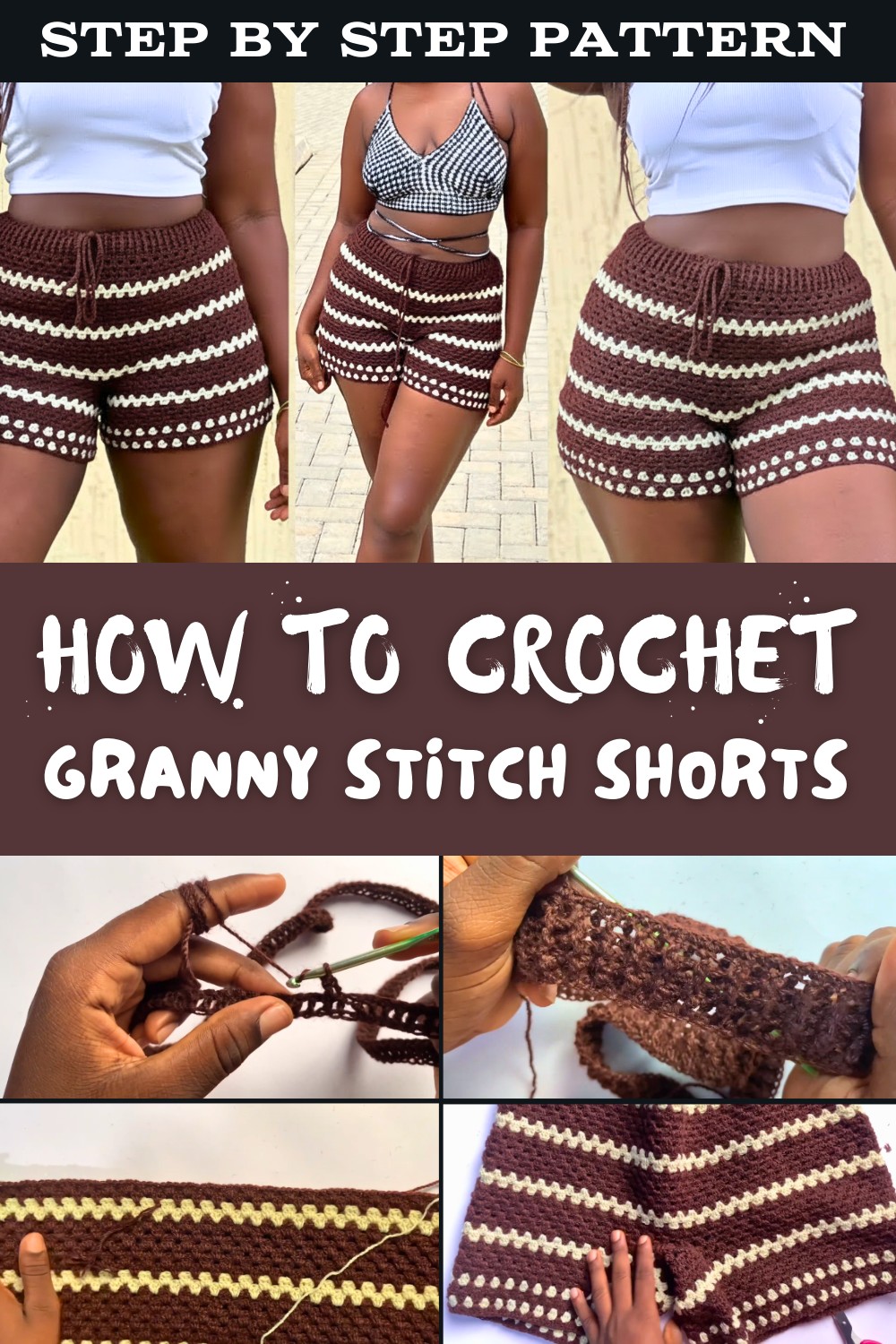 How To Crochet Granny Stitch Shorts