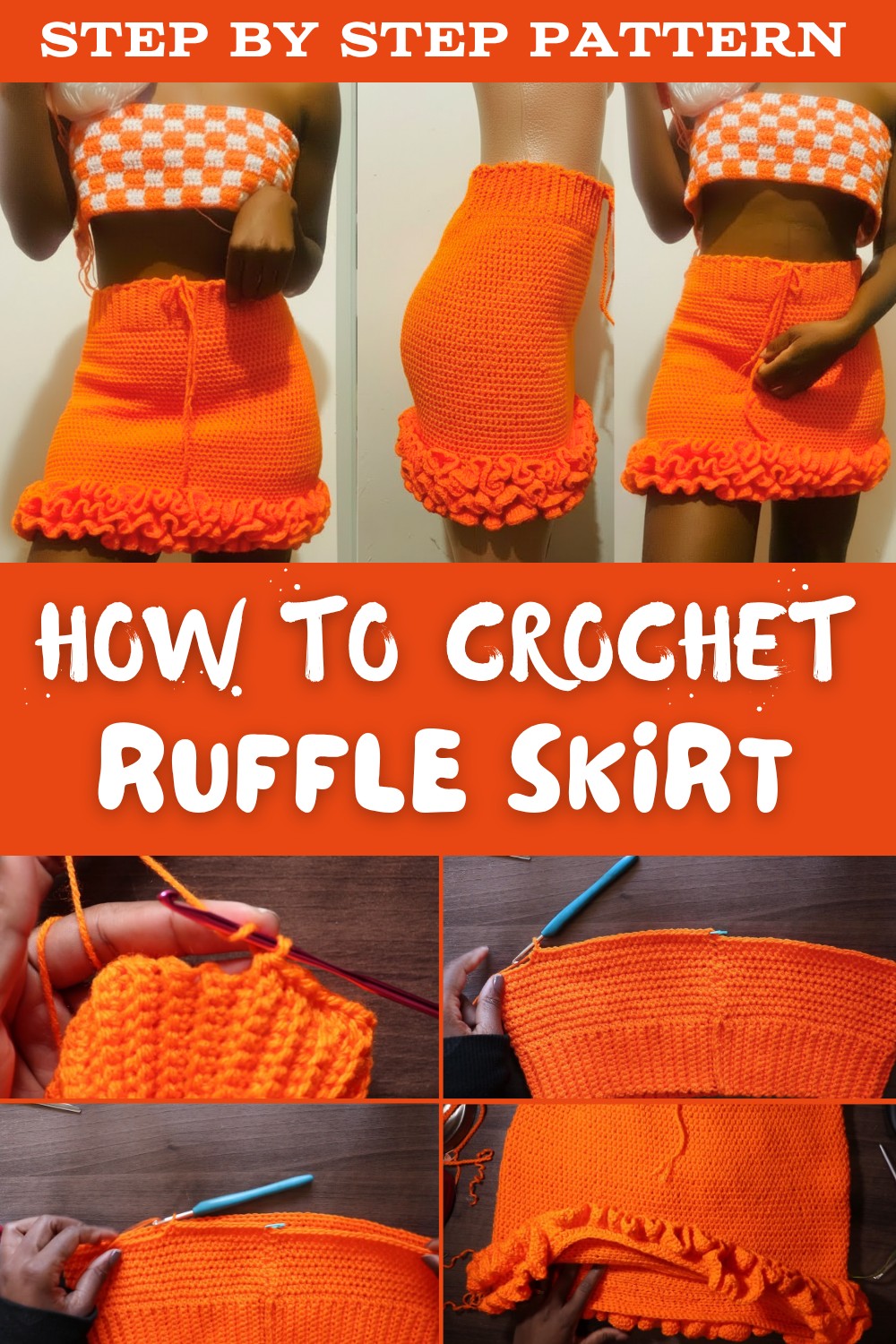 How To Crochet Ruffle Skirt Pattern