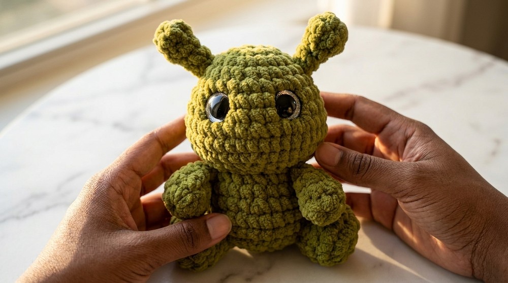 How to Crochet Cute & Friendly Baby Alien (8)