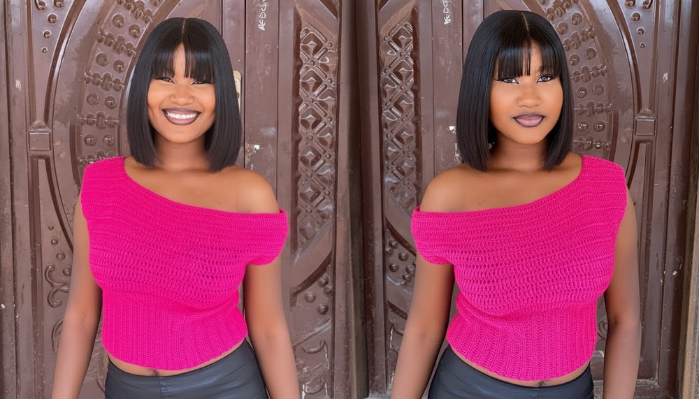 Crochet Asymmetrical Top Tutorial 2