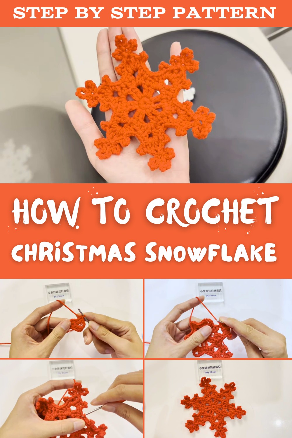 Crochet Christmas Snowflake Pattern
