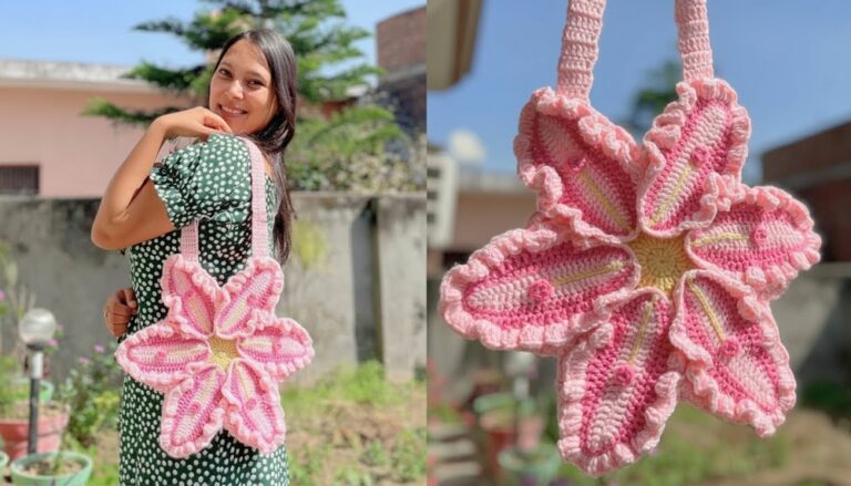 Crochet Lily Bag Tutorial 2