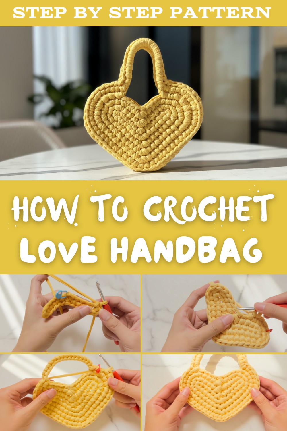 Crochet Love Handbag Pattern