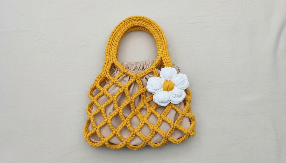 Crochet Mesh Bag Pattern 4