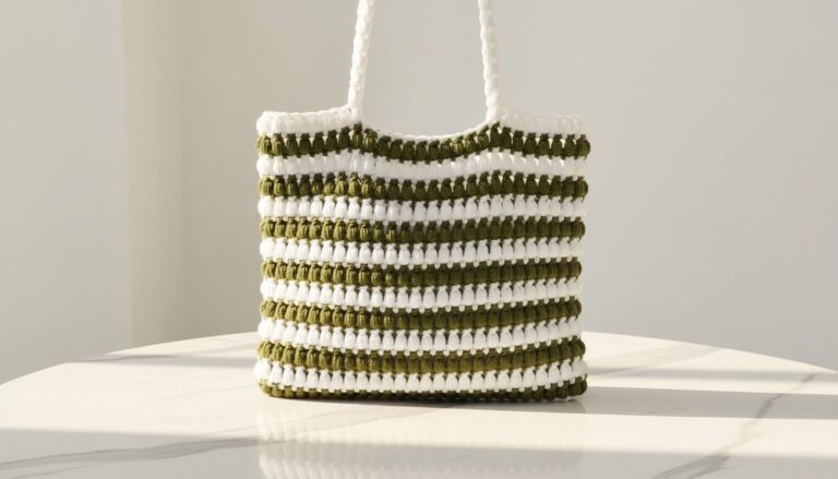 Crochet Puff Stitch Shoulder Bag Pattern 3