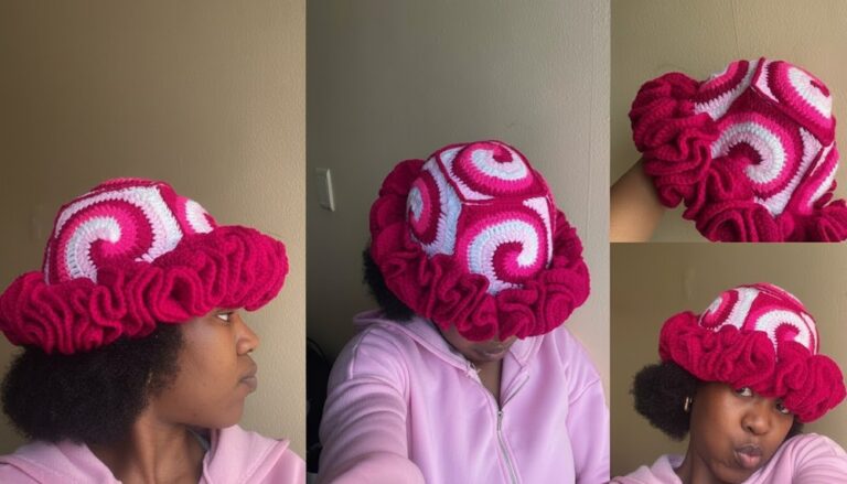 Crochet Ruffle Hat Pattern 2