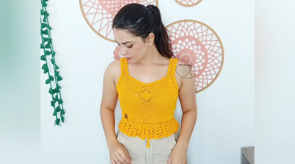 Easy Crochet Cropped Top Pattern 3
