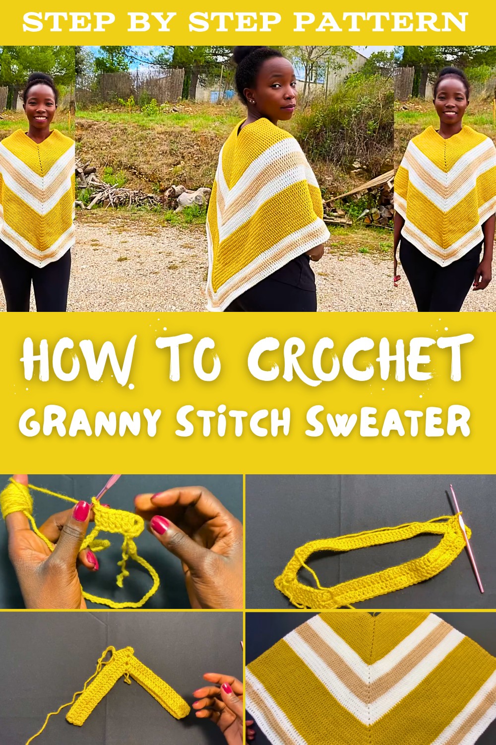 Easy Crochet Poncho Pattern