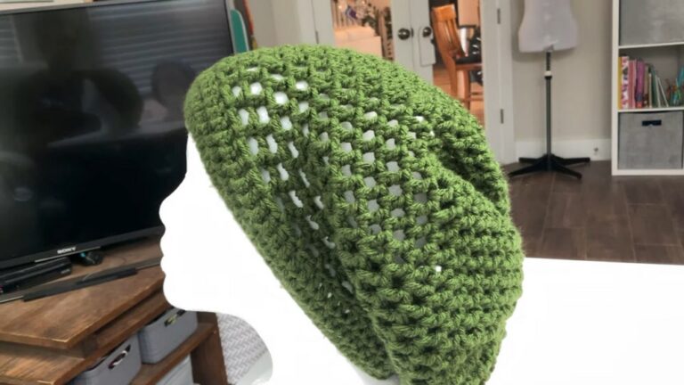 Easy Crochet Slouchy Hat Pattern 4