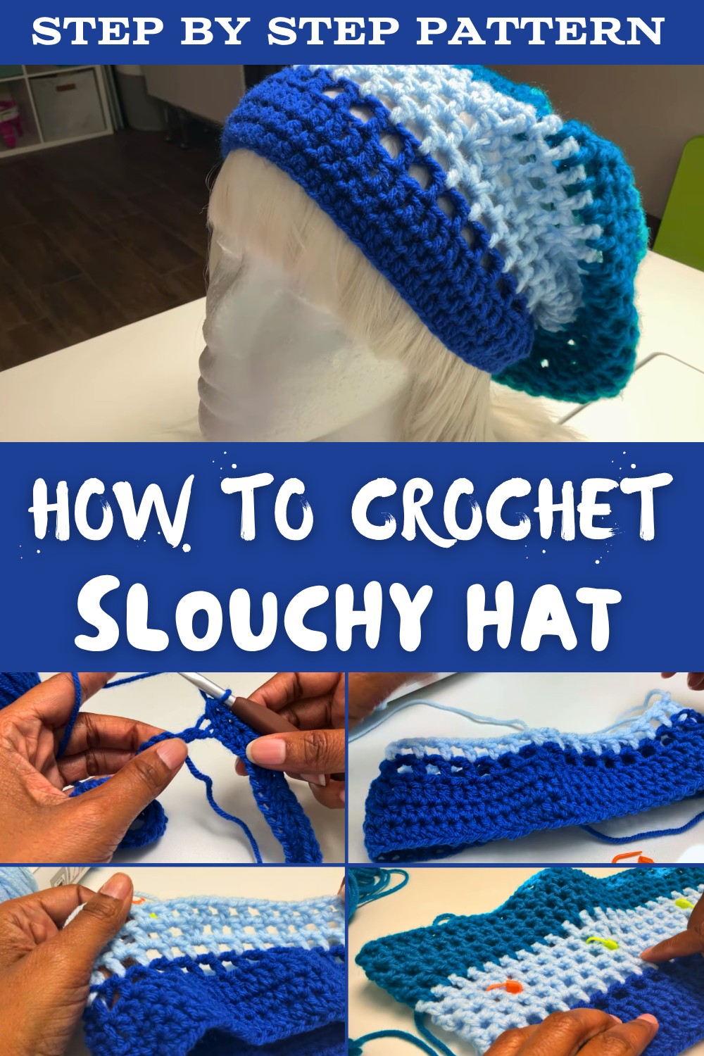 Easy Crochet Slouchy Hat Pattern