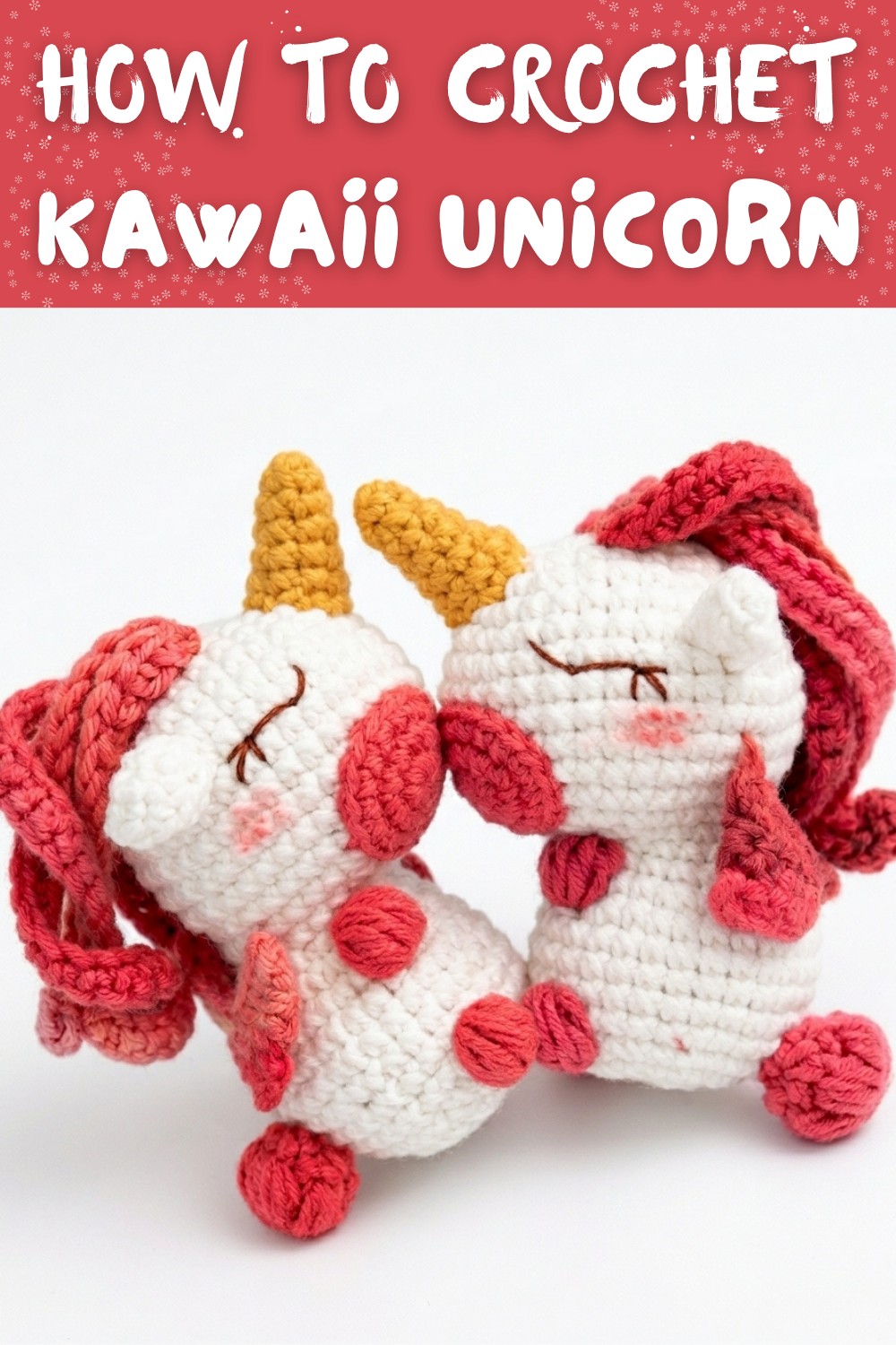 Adorable Kawaii Unicorn Crochet🦄🌈 Pattern DIY Amigurumi for Kids
