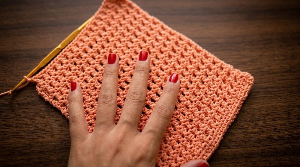 Beautiful Knit Pouch, Mini Knitting Drawstring Bag 5