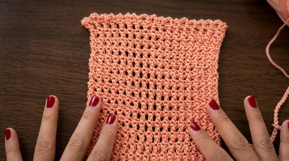 Beautiful Knit Pouch, Mini Knitting Drawstring Bag 6