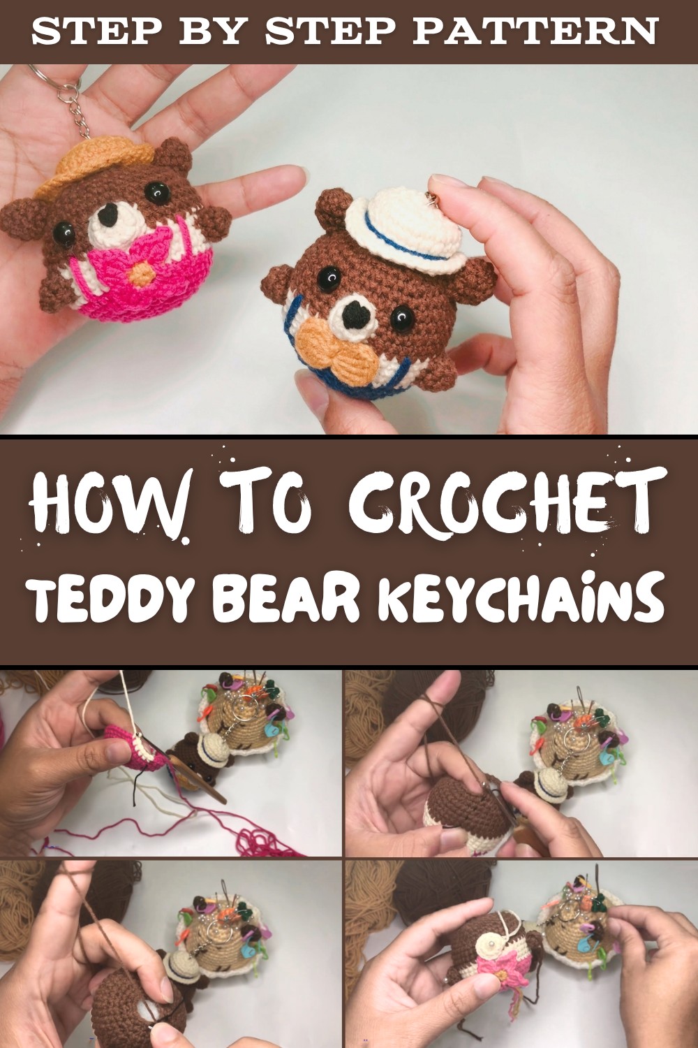 Beautiful Teddy Bear Keychains Pattern