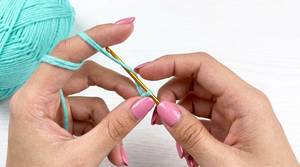 Crochet Flower Hair Claw