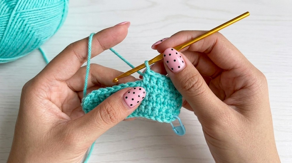 Crochet Flower Hair Claw